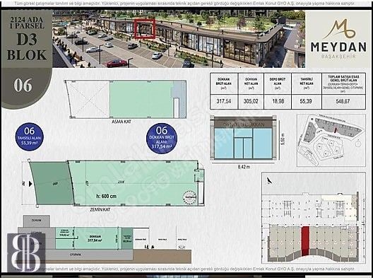 MEYDAN BAŞAKŞEHİRDE HACİMLİ DÜKKAN